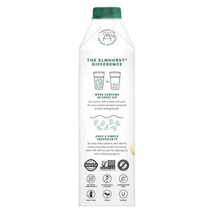 Elmhurst Unsweetened Cashew Milk 32oz Ctn