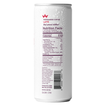Sang Cinnamon Latte 8oz Can