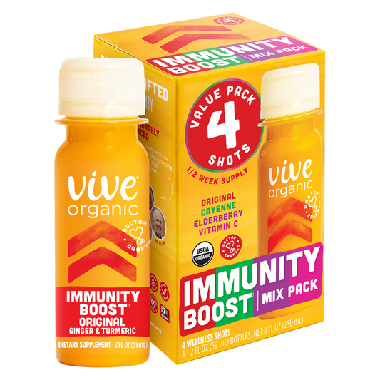 Vive Organic Immunity Boost Mix Pack 4pk 2oz Btl