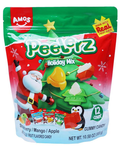 Amos Peelerz Gummy Holiday Multipack, 12ct