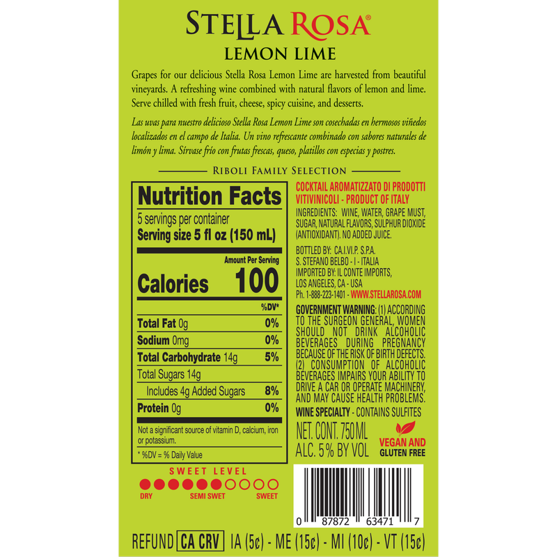 Stella Rosa Lemon Lime 750ml