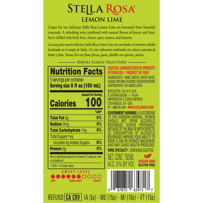 Stella Rosa Lemon Lime 750ml