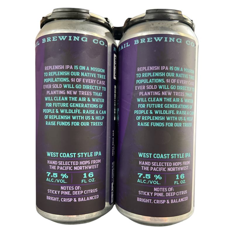 New Trail Replenish IPA 4pk 16oz Can 7.5% ABV