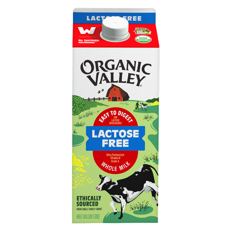Organic Valley Lactose-Free Whole Milk 1/2 Gallon