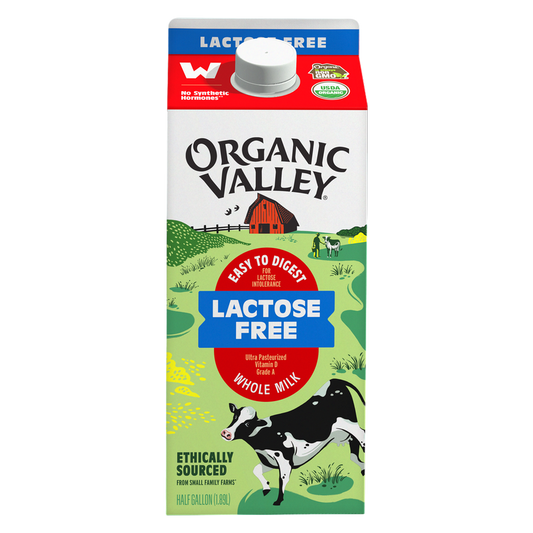 Organic Valley Lactose-Free Whole Milk 1/2 Gallon