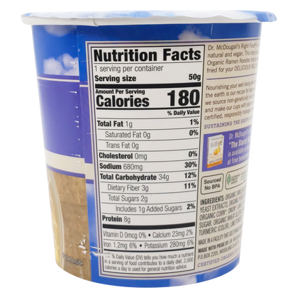 Dr. McDougall's Vegan Chicken Ramen Soup Cup 1.8oz