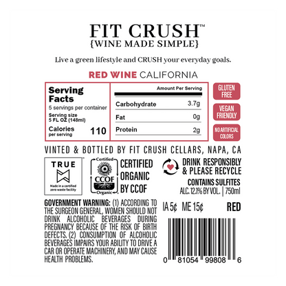 Fit Crush Organic Red Blend (750 ML)