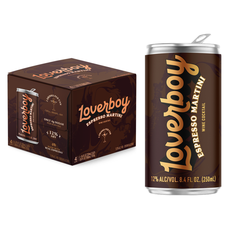 Loverboy Espresso Martini 4pk 250ml Can 12.0% ABV