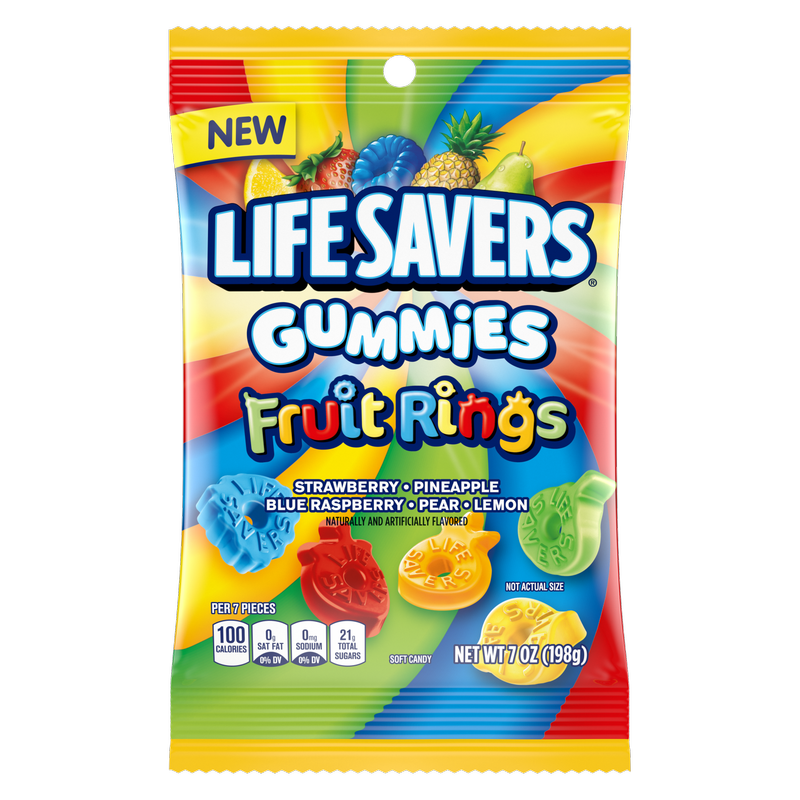 Lifesavers Gummies Fruit Rings, 7.0 oz