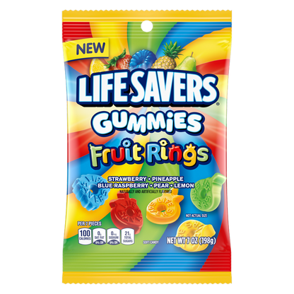 Lifesavers Gummies Fruit Rings, 7.0 oz