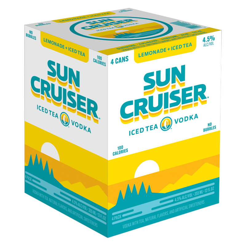 Sun Cruiser Lemonade + Iced Tea Vodka 4pk 12oz Can 4.5% ABV