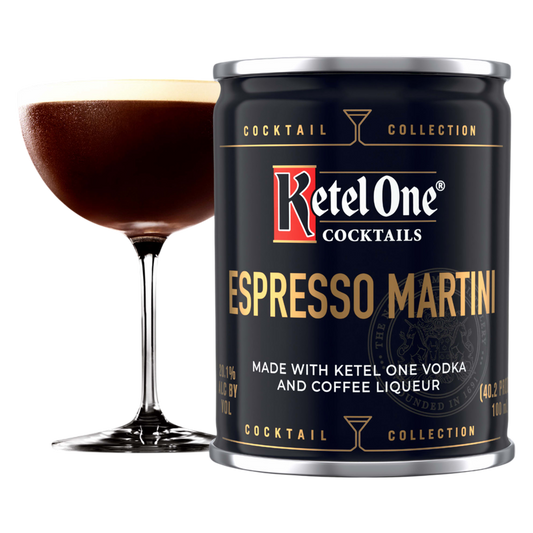 Ketel One Espresso Martini Cocktail (Made with Ketel One Vodka), 100 mL Cans, 4 Pack