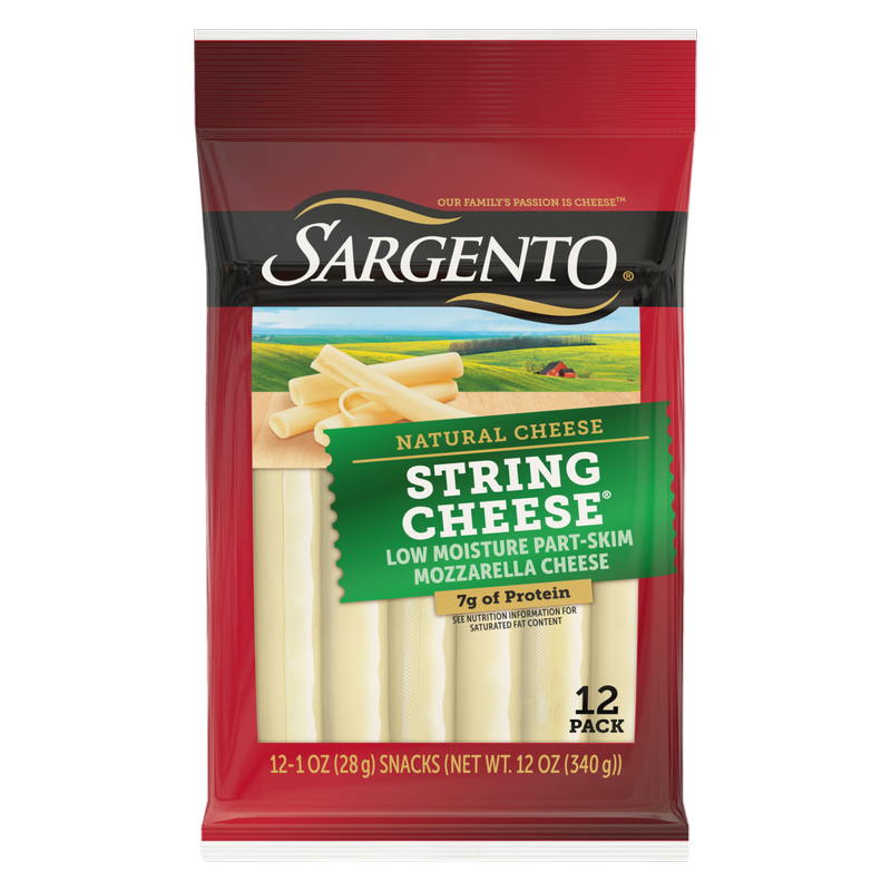 Sargento Natural Mozzarella String Cheese - 12ct