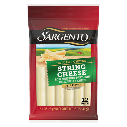 Sargento Natural Mozzarella String Cheese - 12ct