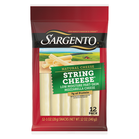 Sargento Natural Mozzarella String Cheese - 12ct