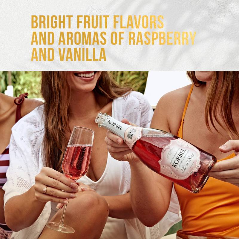 Korbel Sweet Rose California Champagne 750ml