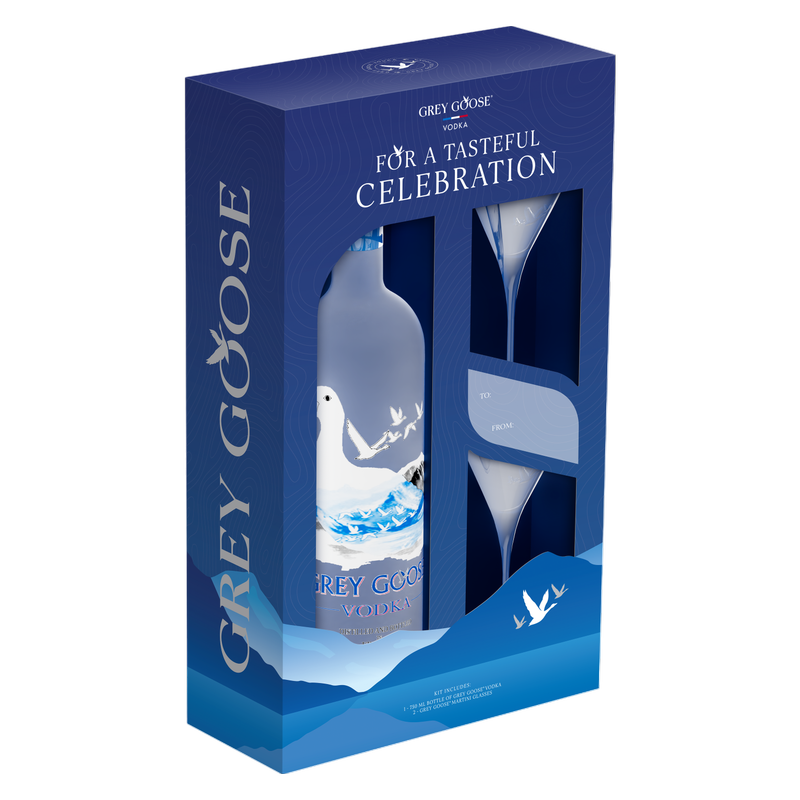 Grey Goose Vodka Gift Set 750ml (80 Proof)