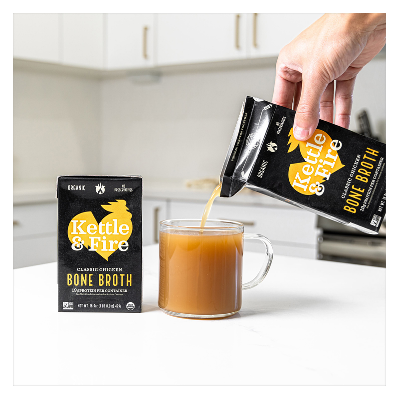 Kettle & Fire Chicken Bone Broth 16.9oz