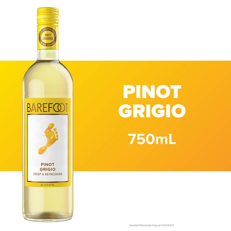 Barefoot Pinot Grigio 750ml
