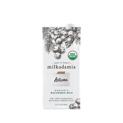 Milkadamia Organic Artisan Macadamia Milk 32oz Carton