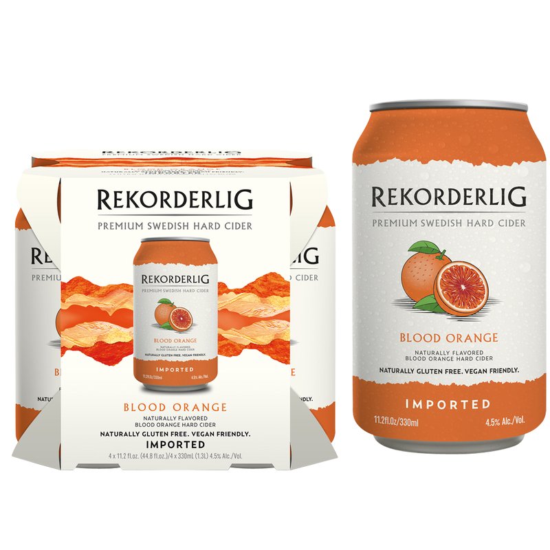 Rekorderlig Blood Orange Cider 4pk 11.2oz Can 4.5% ABV