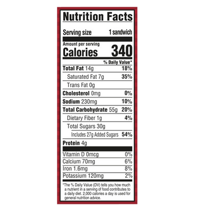 Klondike Mrs. Fields Cookie Ice Cream Sandwich 1ct