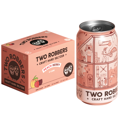 Two Robbers Peach Berry 6pk 12oz 5.2% ABV