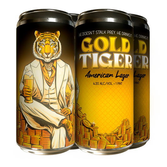 Paperback Gold Tiger Lager 4pk 16oz Can 4.2% ABV