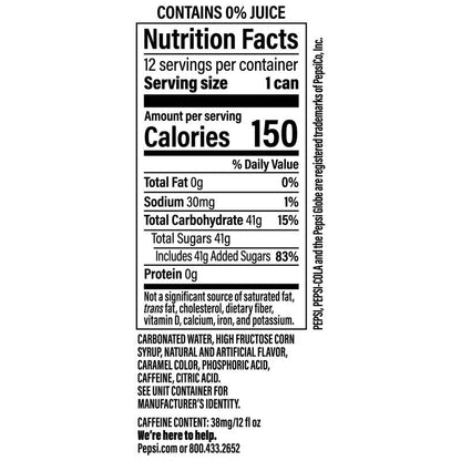 Pepsi Wild Cherries and Cream 12pk 12oz Can