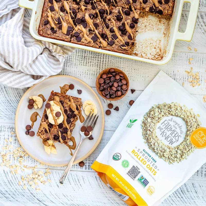 One Degree Organic Foods Sprouted Rolled Oats, 24oz.