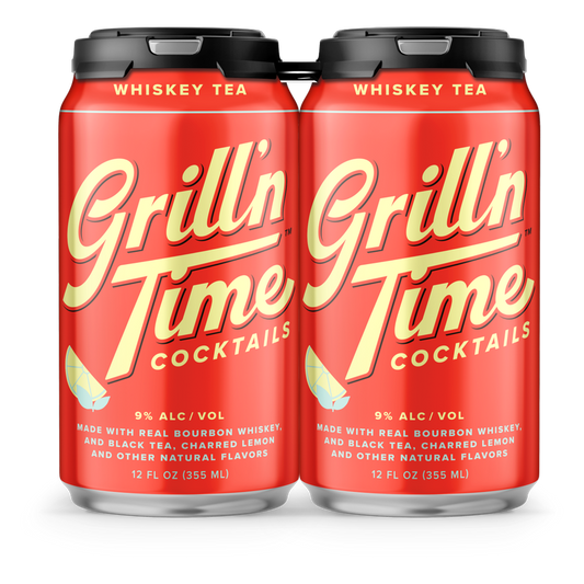 Grill'N Time Whiskey Tea 4pk 12oz Can 9%ABV