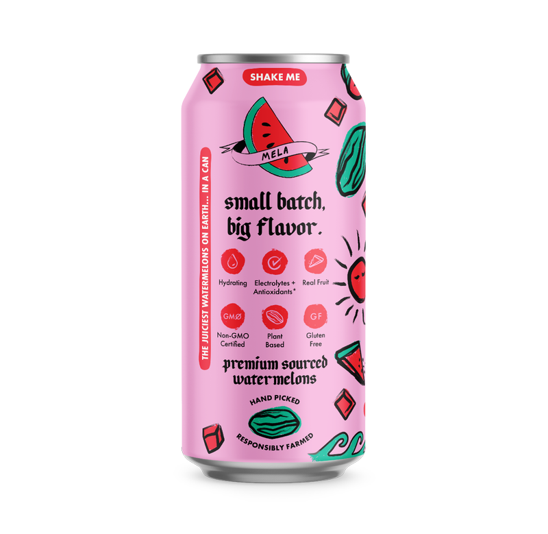 Mela Water Watermelon Passionfruit 16.9oz Can