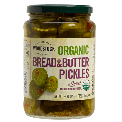 Woodstock Organic Bread & Butter Pickle Chips 24oz