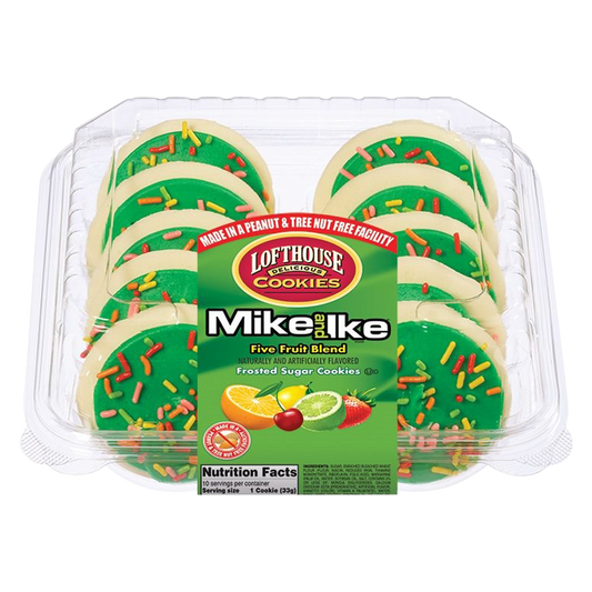 Lofthouse Mike & Ike Frosted Sugar Cookies 13.5oz Tray