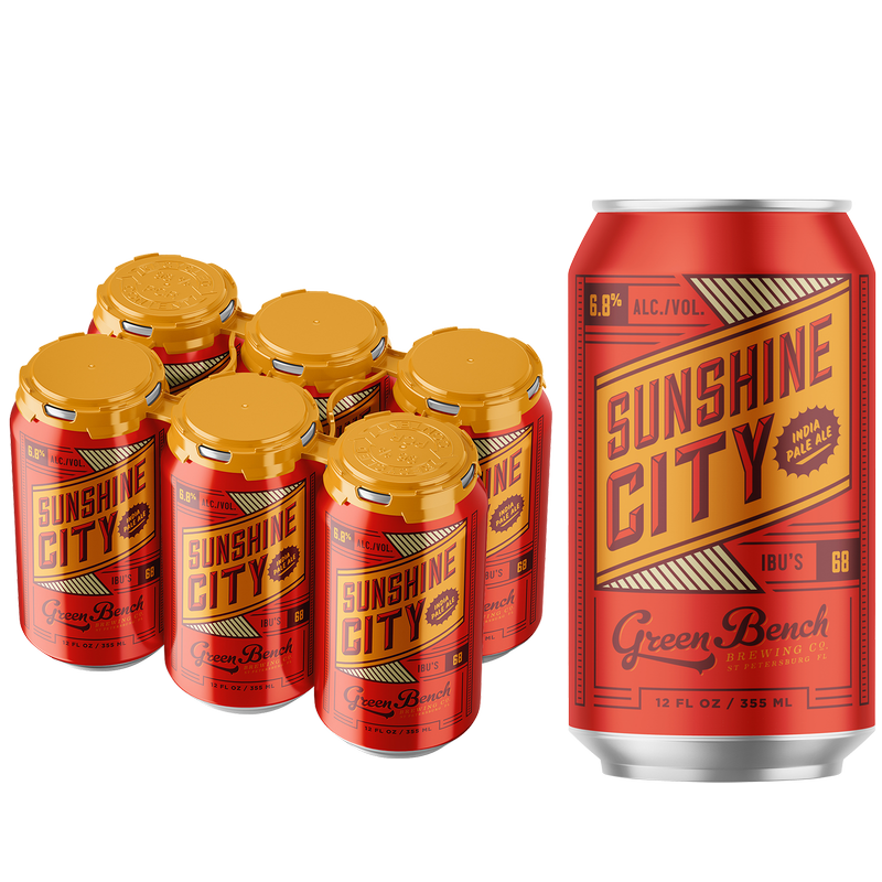 Green Bench Sunshine City IPA 6pk 12oz Can 6.8% ABV