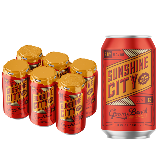 Green Bench Sunshine City IPA 6pk 12oz Can 6.8% ABV