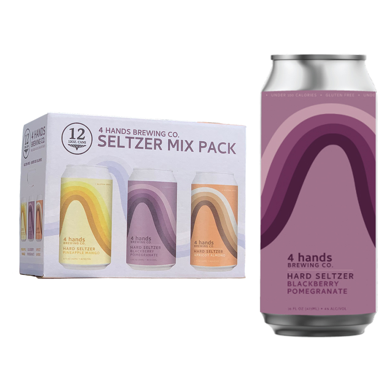 4 Hands Seltzer Mix 12pk 12oz 4.0% ABV