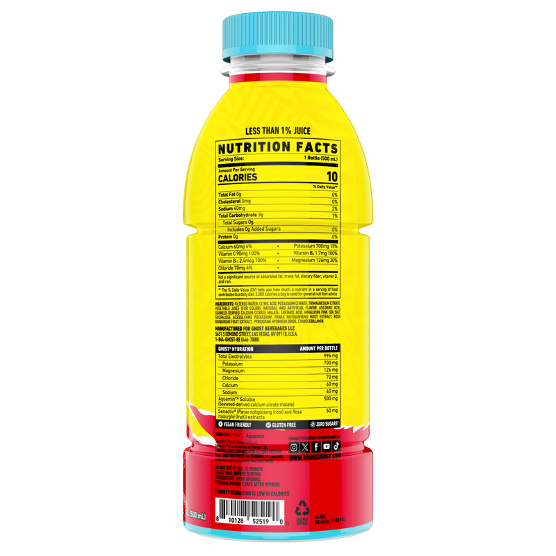 GHOST HYDRATION Sour Patch Kids Redberry 16.9oz Btl