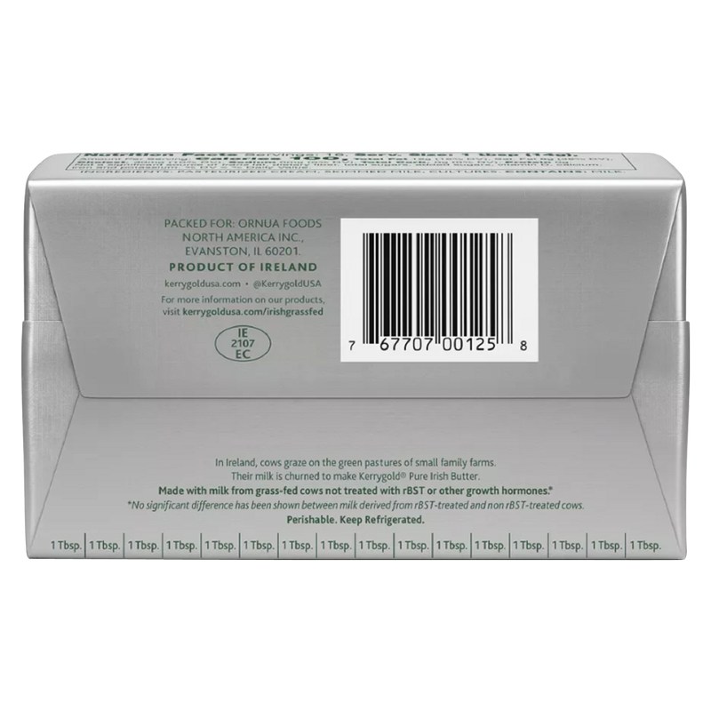 Kerrygold Pure Irish Unsalted Butter - 8oz
