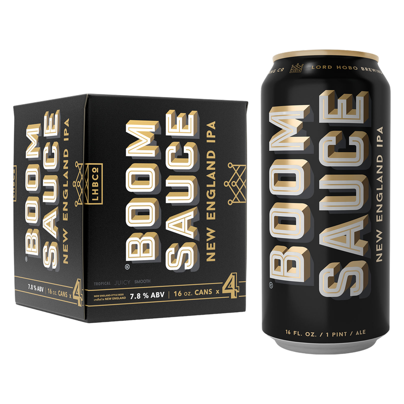 Lord Hobo Boomsauce Double IPA 4pk 16.9oz Can 7.8% ABV