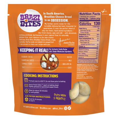 Brazi Bites Cheddar & Parmesan Brazilian Gluten Free Cheese Bread 11.5oz