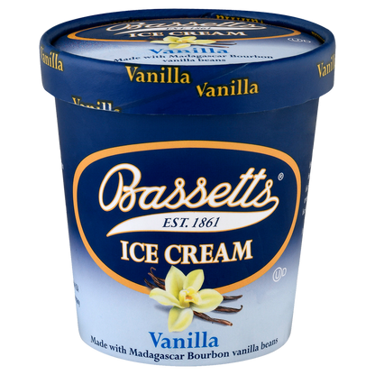 Bassetts Vanilla Ice Cream Pint 16oz
