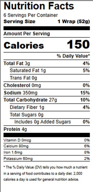 Toufayan Plain Wraps 11oz