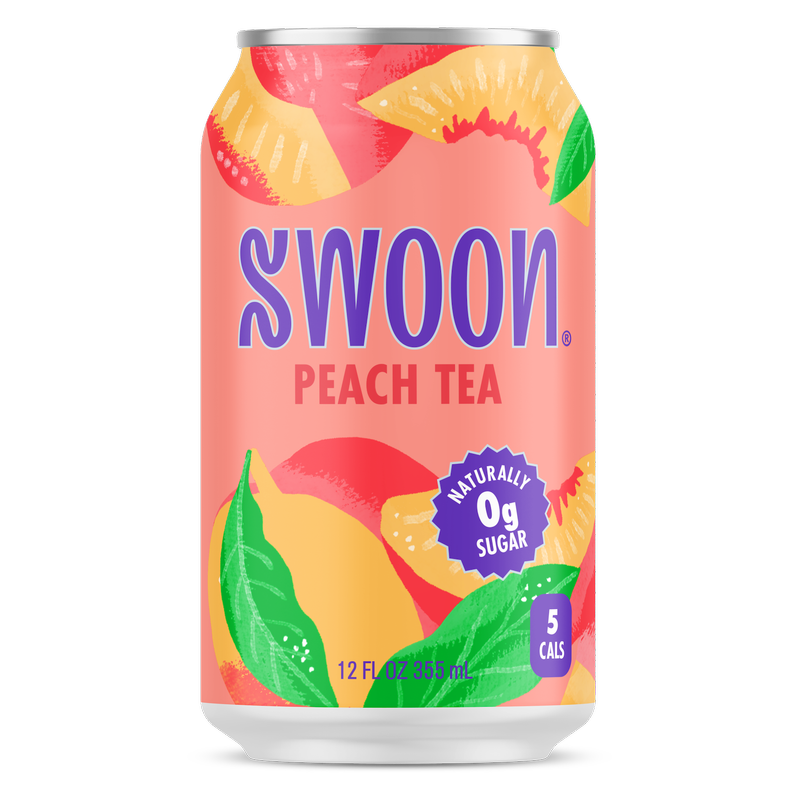 Swoon Zero Sugar Peach Tea 12oz Can
