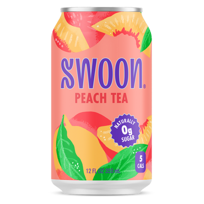 Swoon Zero Sugar Peach Tea 12oz Can