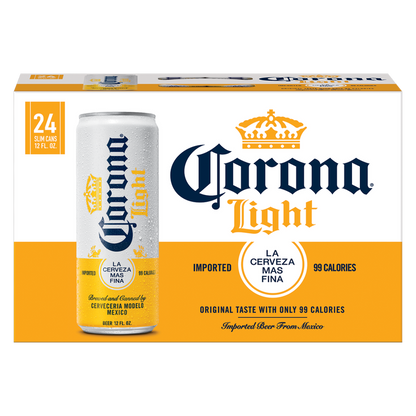 Corona Light 24pk 12oz Can 4% ABV
