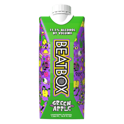 Beatbox Green Apple 500ml 11.1% ABV Wine Party Punch