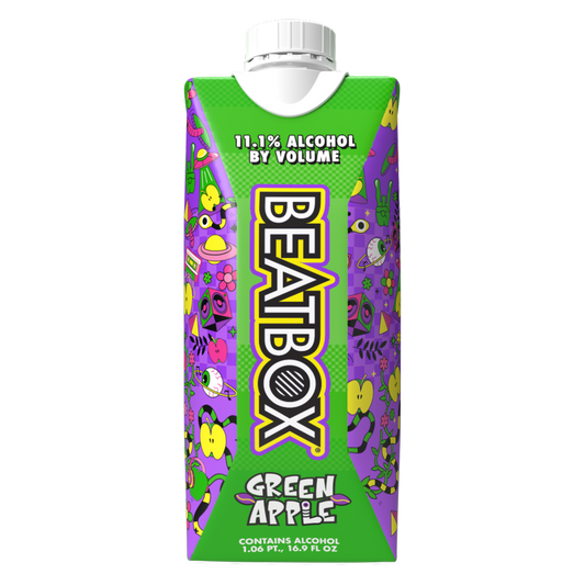 Beatbox Green Apple 500ml 11.1% ABV Wine Party Punch