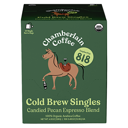 Chamberlain Coffee Candied Pecan Dark Roast 10pk Limited Edition Inspired By 818 Tequila