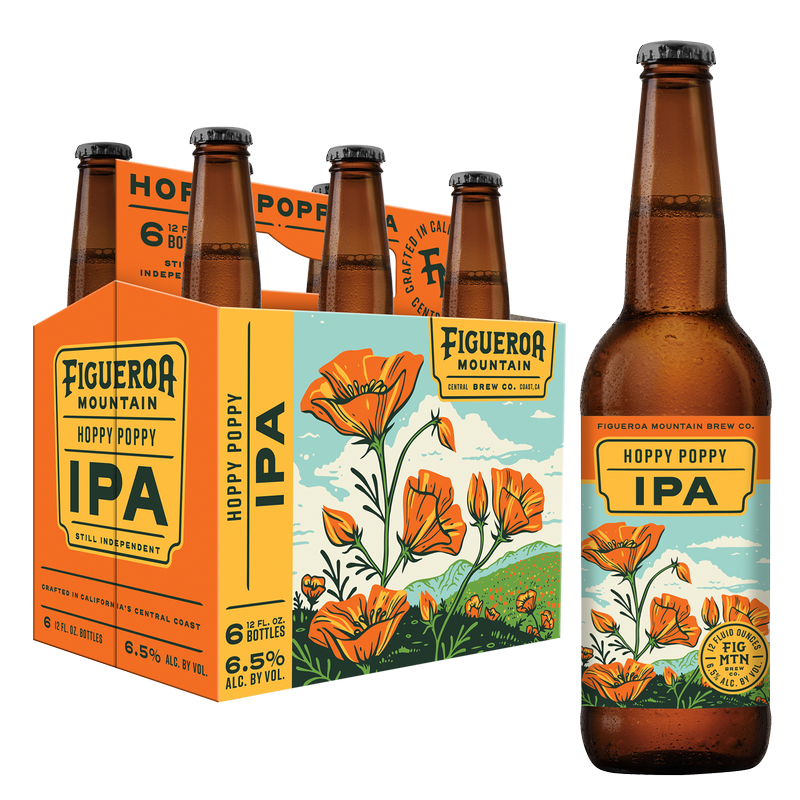 Figueroa Mountain Hoppy Poppy IPA 6pk 12oz Btl